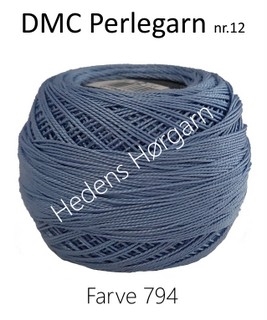 DMC Perlegarn nr. 12 farve 794 lys blå
